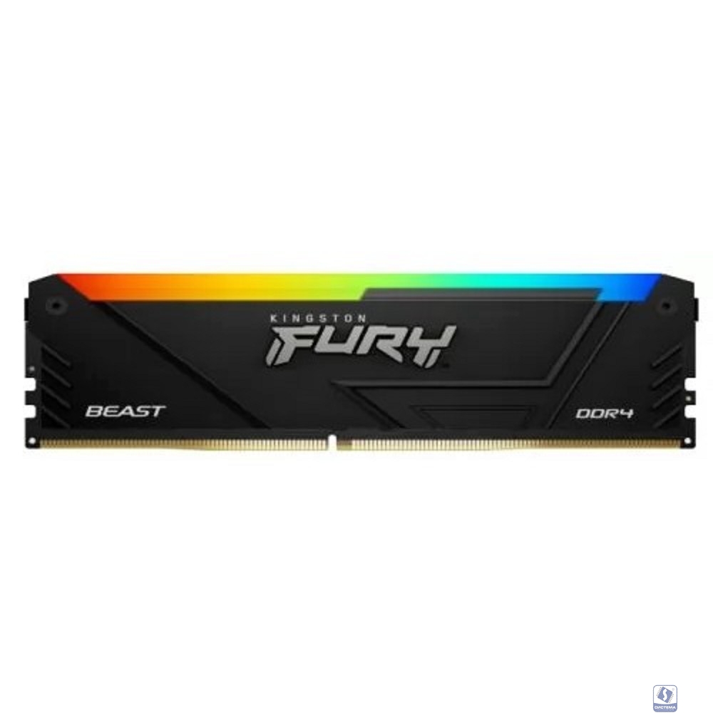 Kingston DDR4 16GB 3200MHz KF432C16BB12A/16 Fury Beast RGB RTL Gaming PC4-25600 CL16 