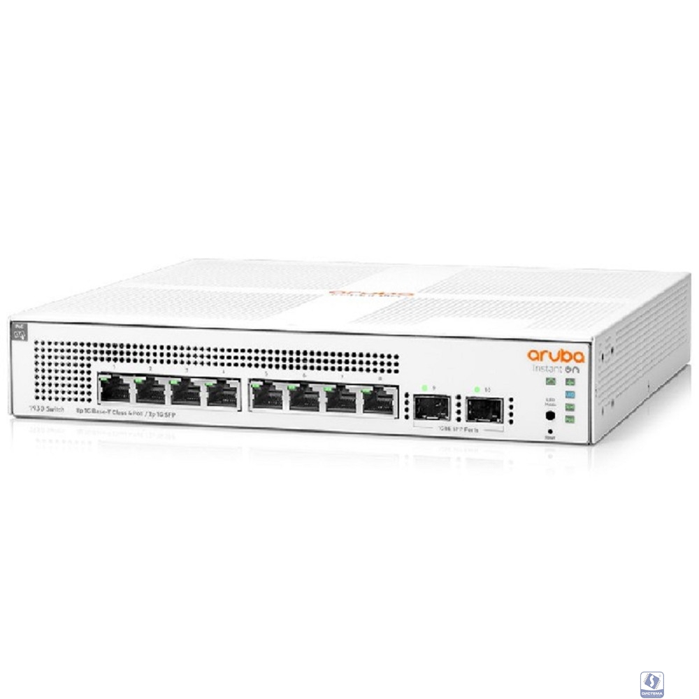 HPE JL681A Коммутатор Aruba Instant On 1930 8G Class4 PoE 2SFP 124W Switch