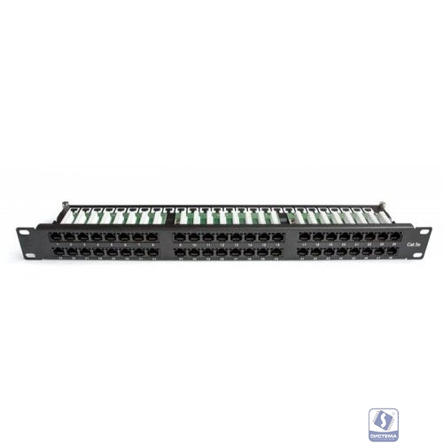 Патч-панель Lanmaster TWT-PP48/1U-U5E 19" 1U 48xRJ45 кат.5e UTP