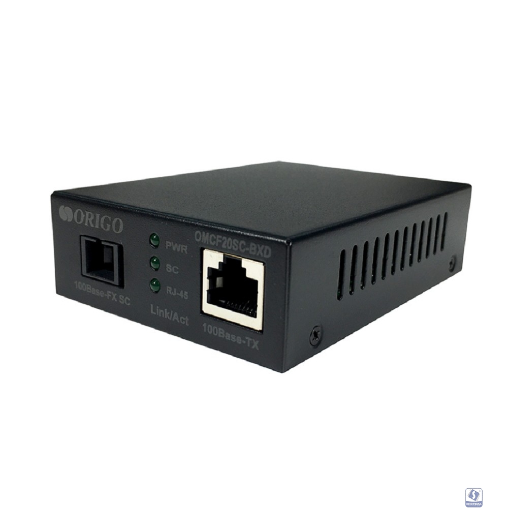 ORIGO OMCF20SC-BXD/A1A WDM медиаконвертер 100Base-TX / 100Base-FX (SC), Tx: 1550 нм, Rx: 1310 нм, одномод, до 20 км