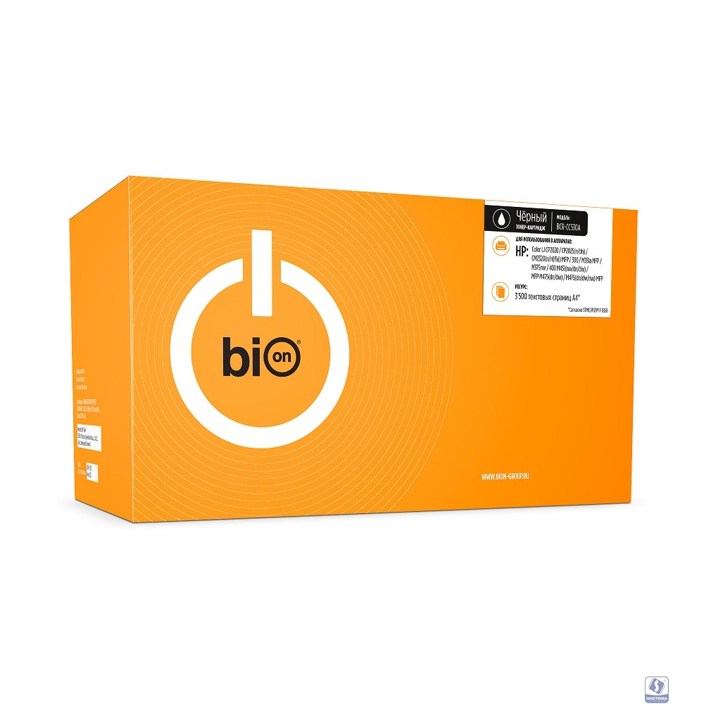 Bion BCR-CC530A Картридж для HP  (3500 стр.),Черный, с чипом