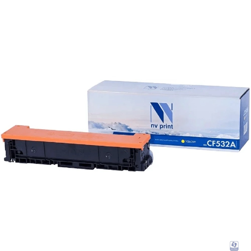 NV Print CF532A Картридж для HP CLJ Pro M154A/M180n/M181fw, Y, 0.9K