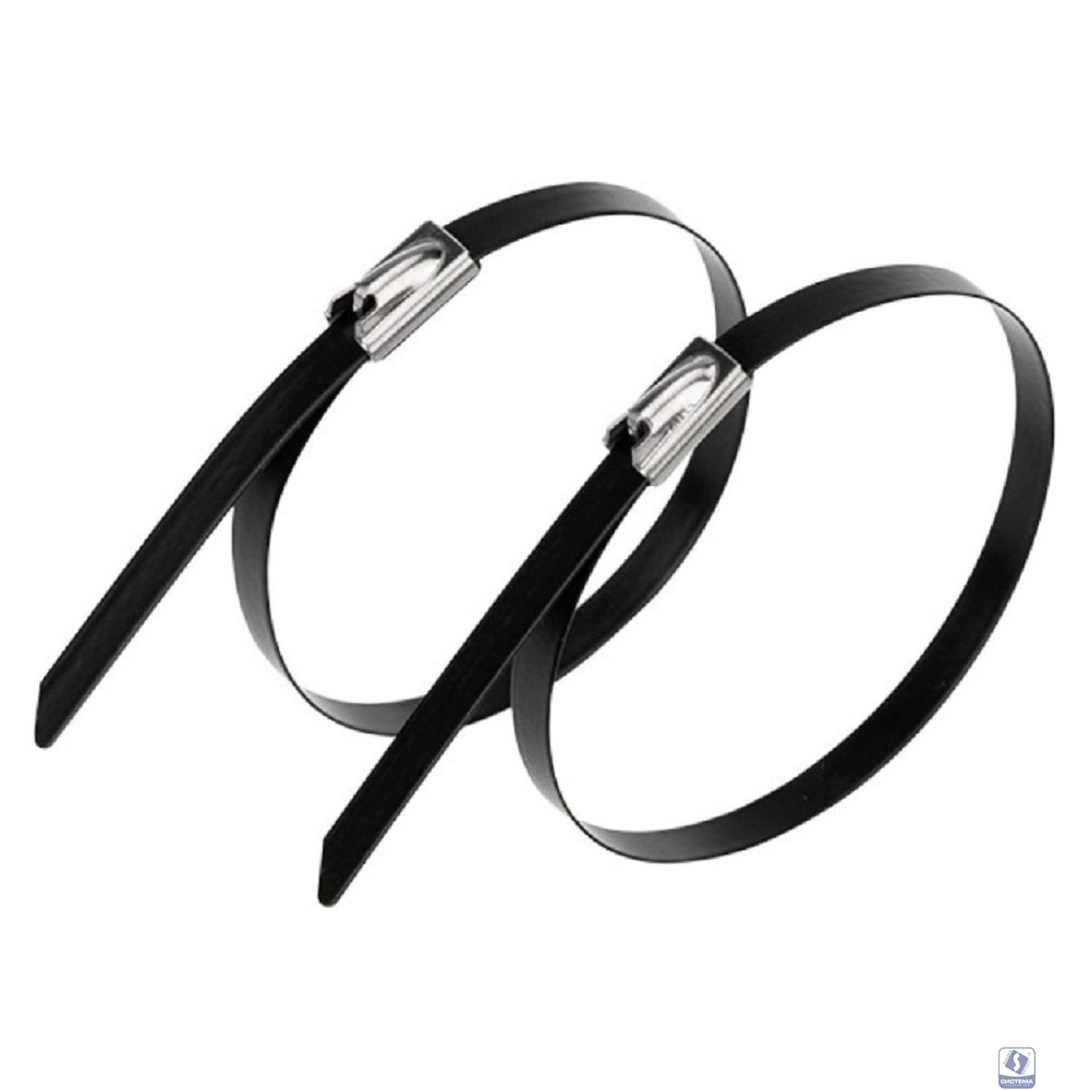 Rexant (07-0158-5) Стяжка кабельная стальная (304) с полимерным покрытием 152x4,6мм (50 шт/уп)