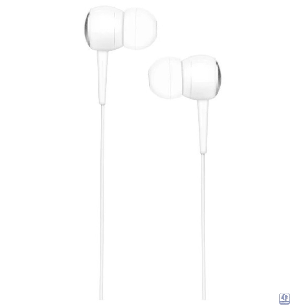 HOCO M19/ Наушники + микрофон/ Кнопка ответа/ 1.2м/ 3.5 mm jack/ White