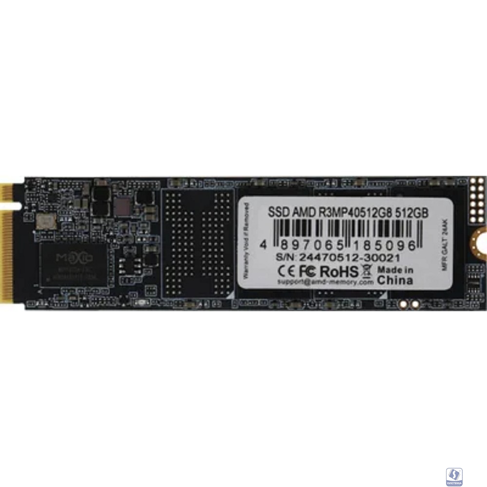 AMD SSD R3MP40512G8 M.2 2280 512GB PCIe Gen4x4 with NVMe