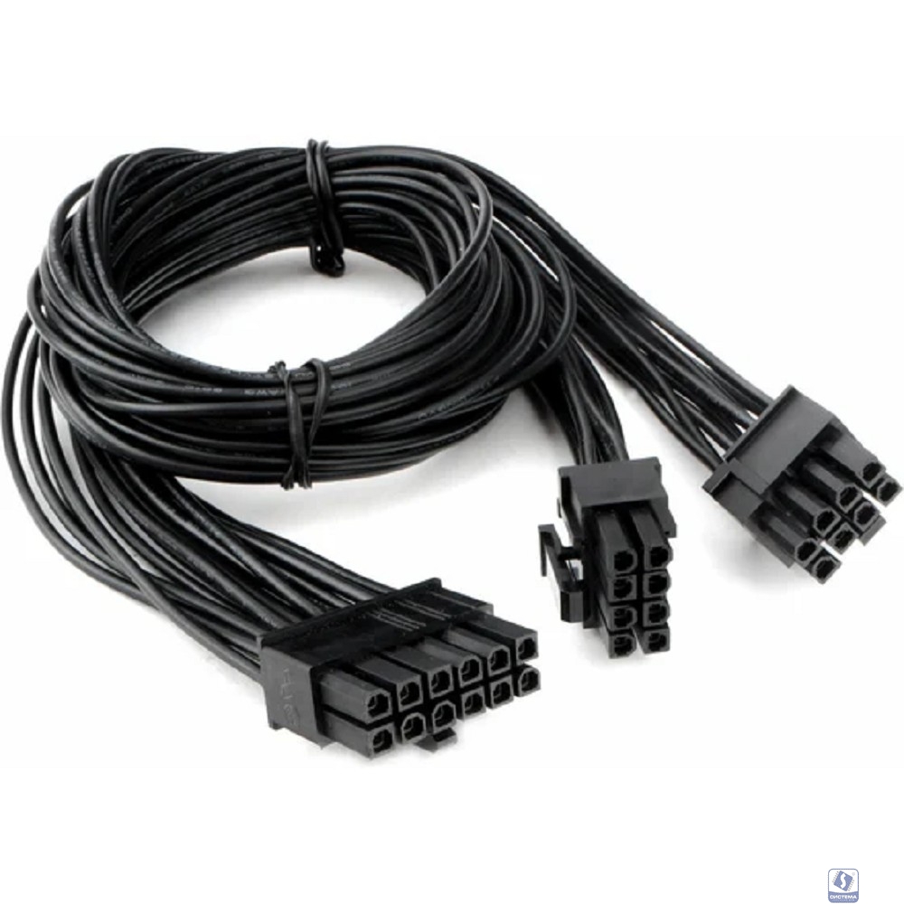 Cablexpert Кабель питания PCIe PCIe 12pin(M) / 2xPCIe 8pin(6+2)(M), медь, 75см, пакет (CC-PSU-2812)