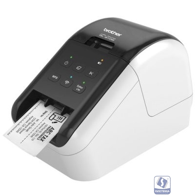 Brother QL-810W Принтер для изготовления наклеек авторезак, ленты до 62 мм, до 110 наклеек/мин, 300 т/д, WiFi (QL810WR1)