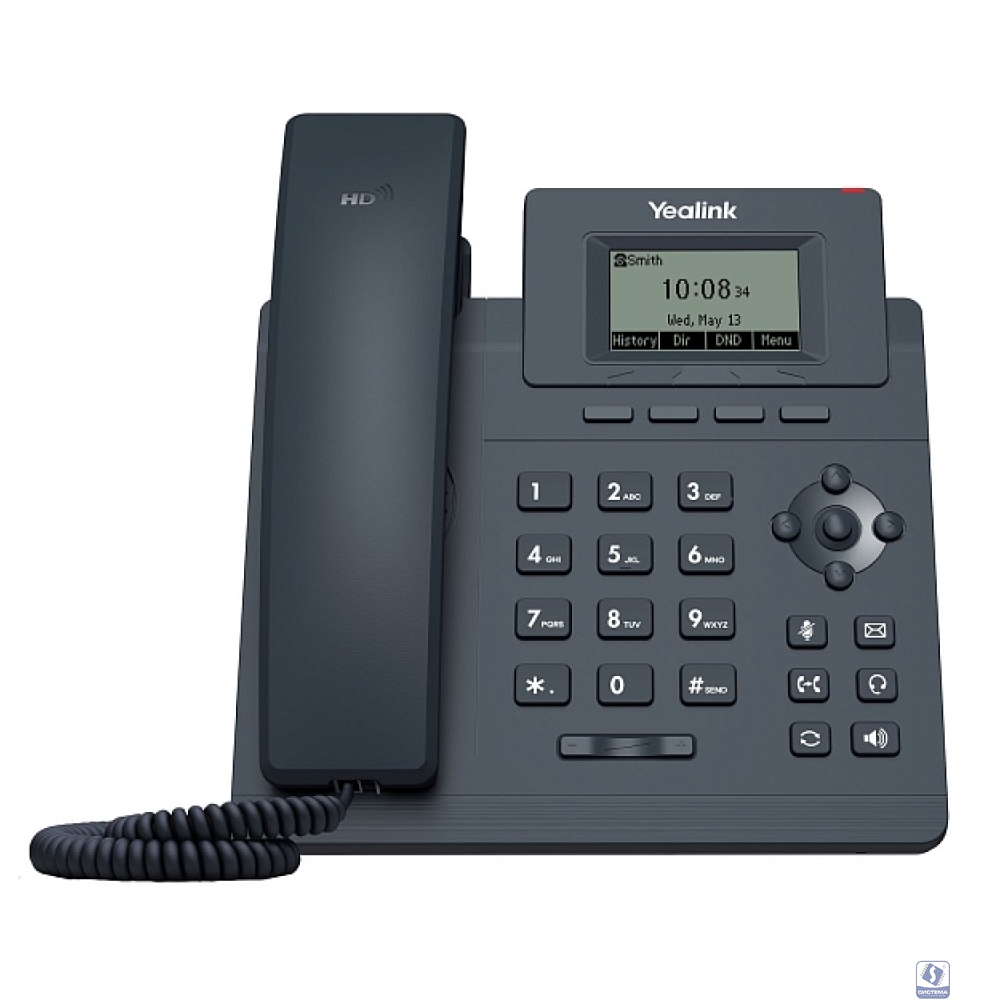 Yealink SIP-T30P Телефон SIP 1 линия, PoE, БП в комплекте (6938818306035)