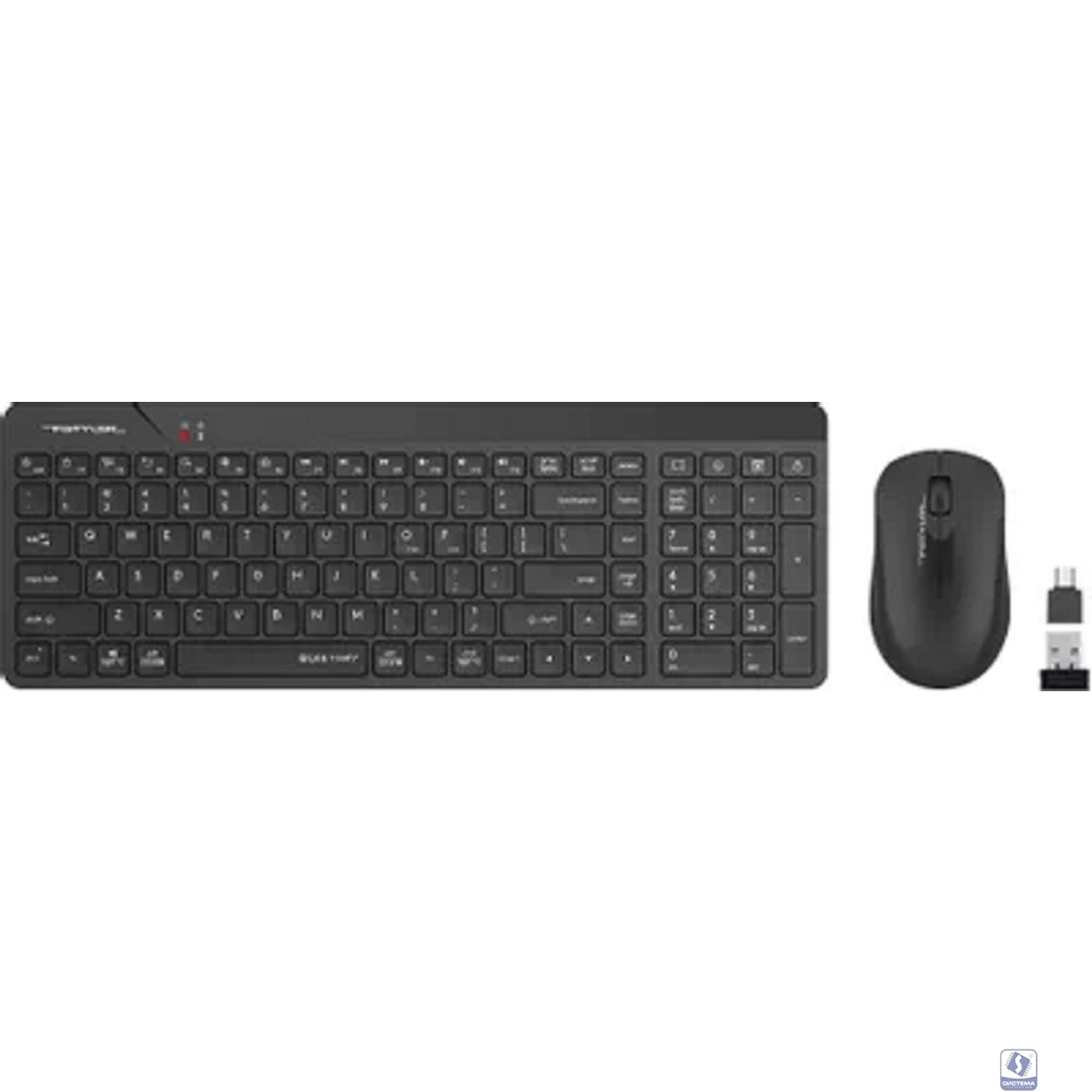 Комплект клавиатура+мышь беспров. A4TECH Fstyler FG2300 Air2 black (USB, slim) (FG2300 AIR2  BLACK)