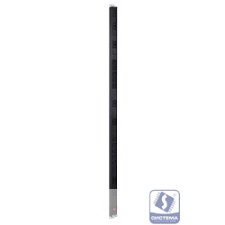 REM Вертикальный блок розеток Rem-16 с выкл., 14 IEC 60320 C13, 10 C19, вход C20 16A, алюм., 33-38U (R-16-14C13-10C19-V-1420)