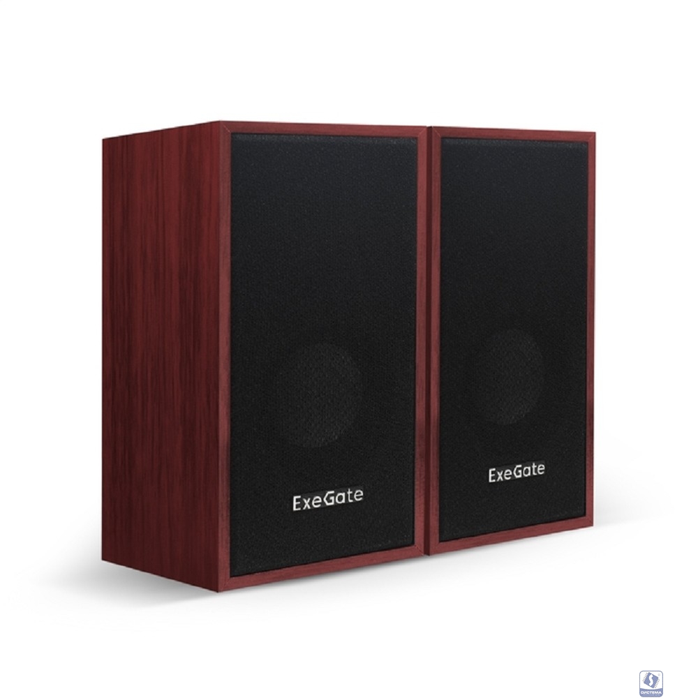 Exegate EX287059RUS Акустическая система 2.0 ExeGate Tango 314 (питание USB, 2х3Вт (12 Вт RMS), 80-20000Гц, темное дерево)