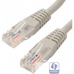 Telecom Патч-корд UTP кат.5е 0,5м серый [NA102--0.5M]