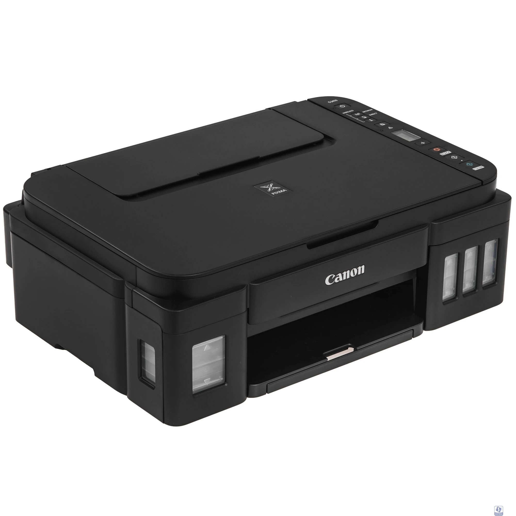 Canon PIXMA G3410 (2315C009) (СНПЧ, WiFi, 4800x1200, 8,8 изобр./мин для ч/б, 5,0 изобр./мин для цветной, A4, A5, B5, LTR, конверт, фотобумага: 13x1)