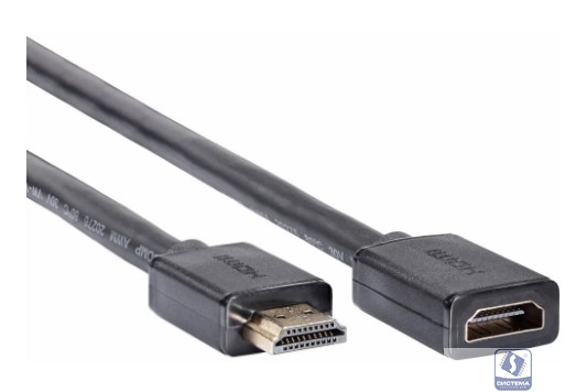 Telecom TCG257MF-0.5M Кабель удлинительный HDMI-19M/F 8K@60Hz ver 2.1, 0.5m, медь