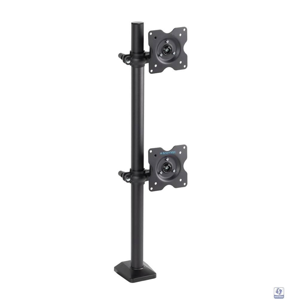 Kromax OFFICE-5 серый 15"-32" макс.12кг настольный поворот и наклон [20223] (632282)