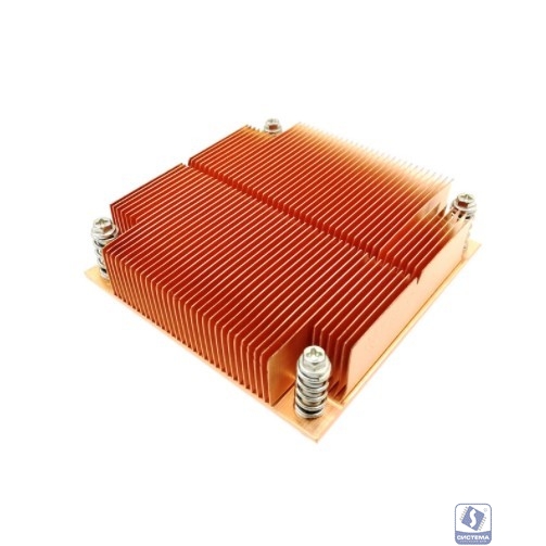 Exegate EX286163RUS Радиатор для процессора ExeGate ESNK-0047.1U.2011/2066.Cu (Медный, socket LGA2011/2066, TDP 100W, 435г, на винтах, с термопастой, Retail box)