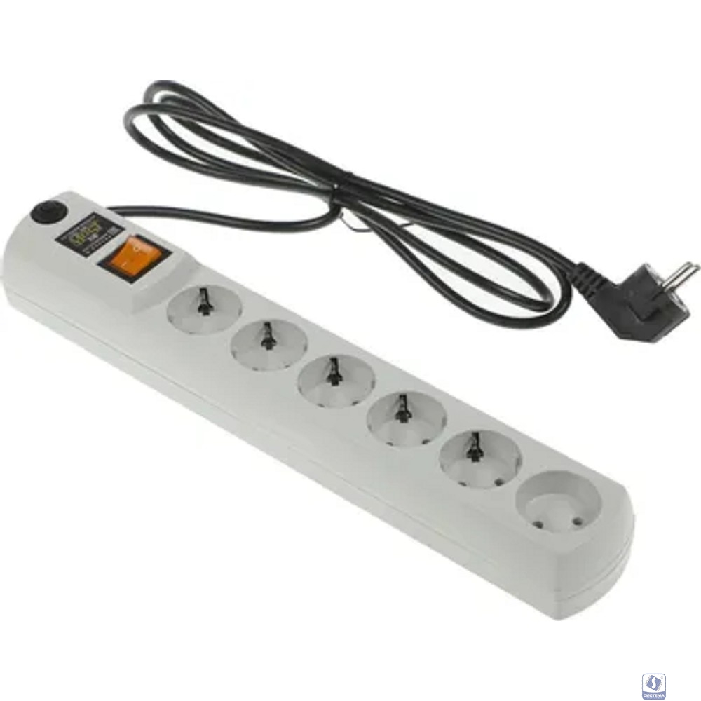 Сетевой фильтр Most H6, 2м, белый [моsт h6-б 2м]