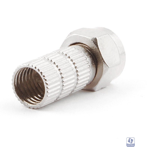 F Коннектор Cablexpert для кабеля RG6, 5шт, с уплот. рез. кольцом (SPL6-02)