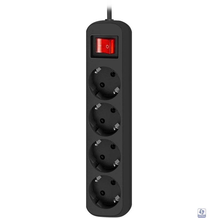 Defender Удлинитель G418 1.8 м, 4 розетки [99337] выключатель, с заземлением