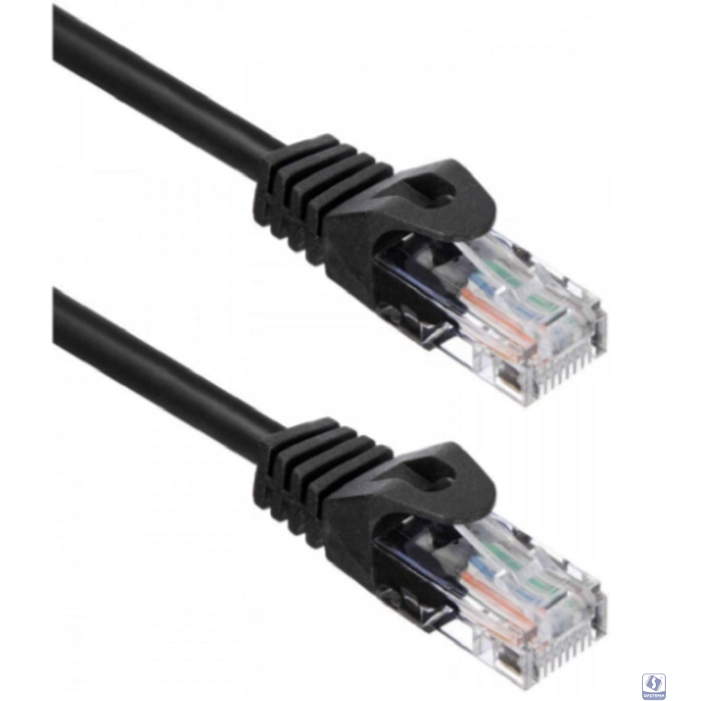 Кабель ACD Патч-корд ACD-LPU5C-15M |ACD-LPU5C-15M| Cat5e UTP 24AWG 4Pair, 7/0.18мм CU Черный, 15м, (741845) 