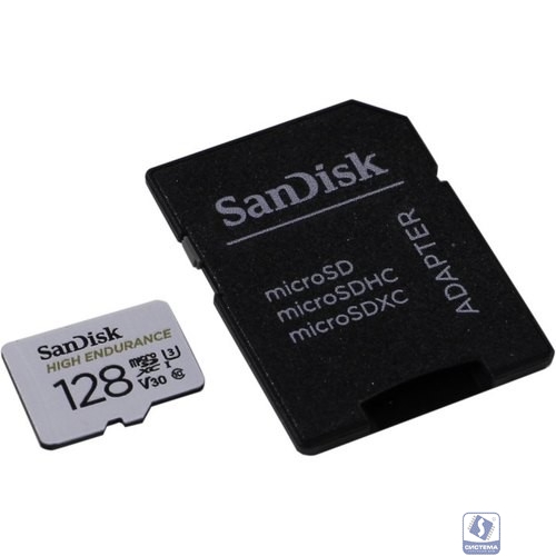 Micro SecureDigital 128Gb SanDisk with Adapter - for Dashcams & home monitoring [SDSQQNR-128G-GN6IA]