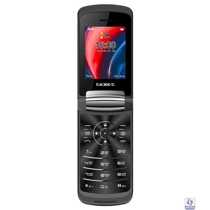 Мобильный телефон texet tm b226 black red