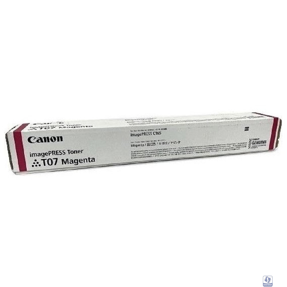 Canon T07 3643C001 || Ресурс: 63700 страниц, цвет: пурпурный, тип: лазерный, совместим с: Canon imagePress C165, 3643C001
