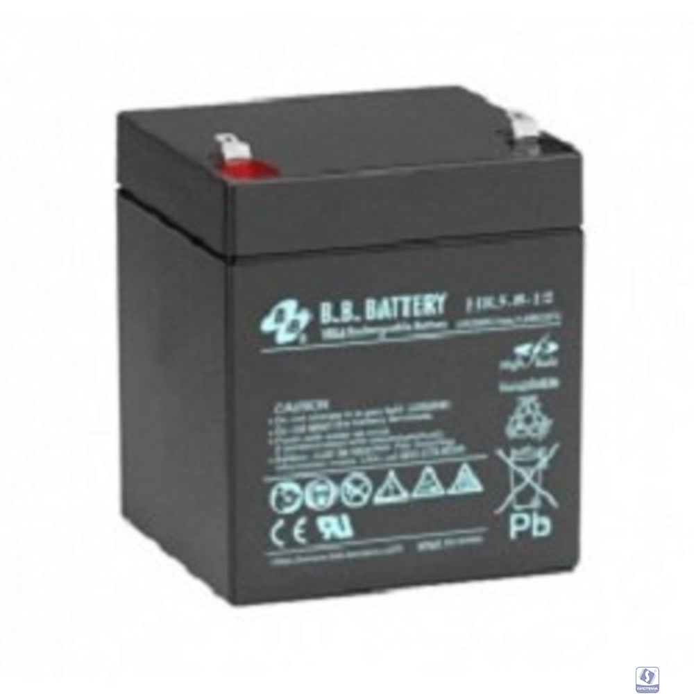 АКБ B.B. Battery HR 5.8-12 (12В 5.8Ач) 139Вт/блок, ДхШхВ 90х70х102 мм, масса 1.88 кг, клеммы F2