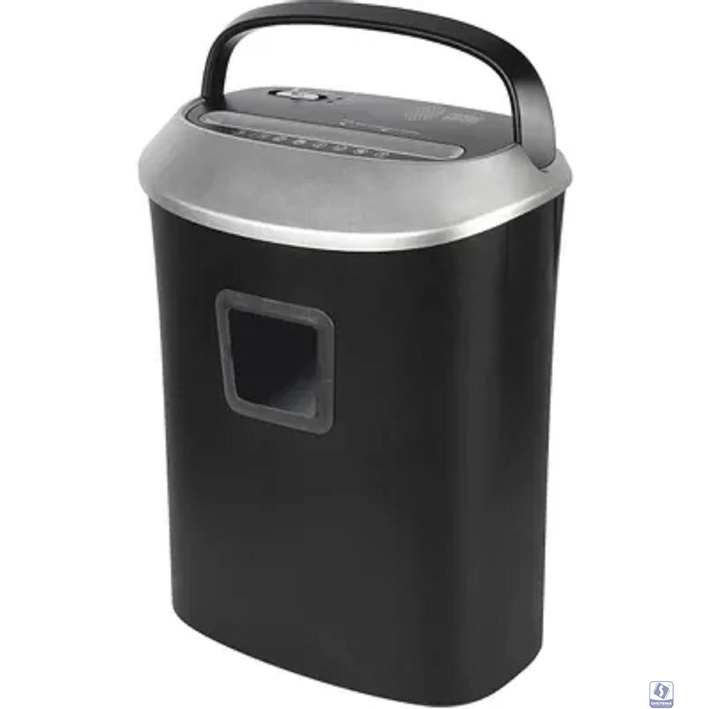 Cactus Шредер CS-SH-P6 черный/серый (секр.P-4)/фрагменты/10лист./21лтр./скрепки/скобы/пл.карты (2077506)