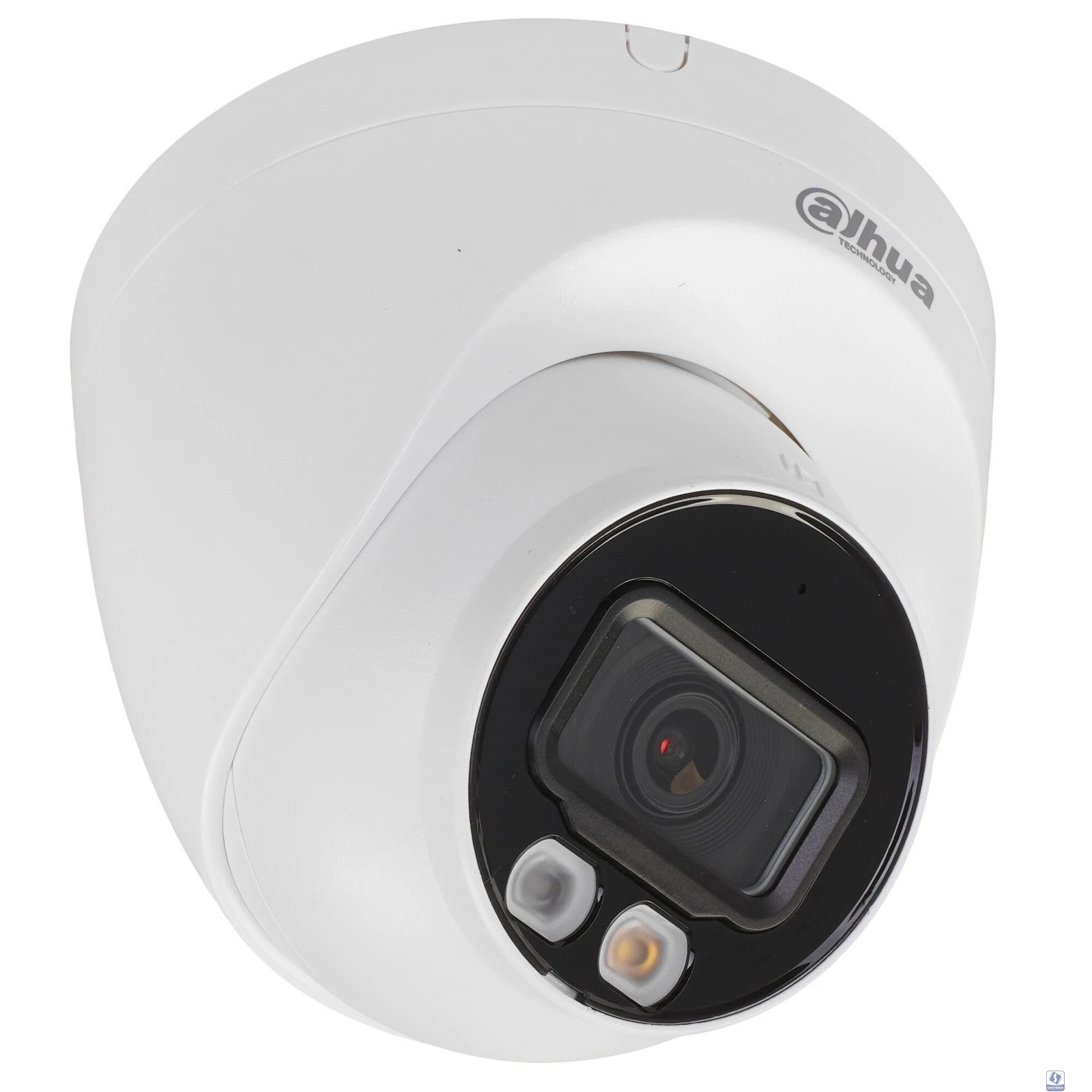 DAHUA DH-IPC-HDW2849TP-S-IL-0360B Уличная турельная IP-видеокамера SmartDualLight 8Мп, 1/2.7” CMOS, объектив 3.6мм, видеоаналитика, микрофон, ИК 30м, LED 30м, IP67, металл/пластик