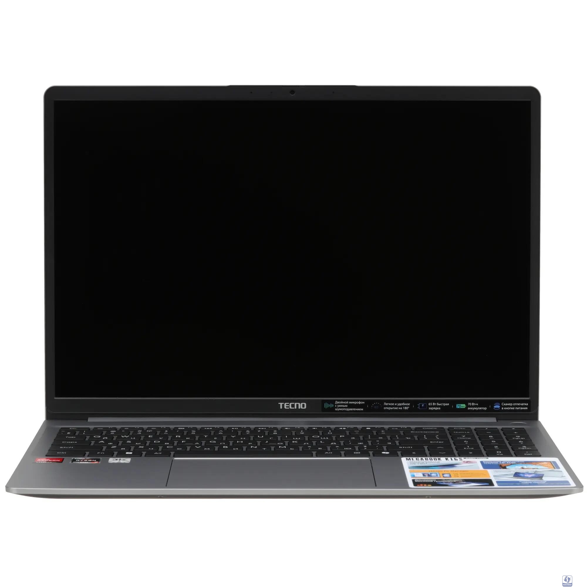 Tecno MegaBook K16SFA [71005000409] Grey 16"