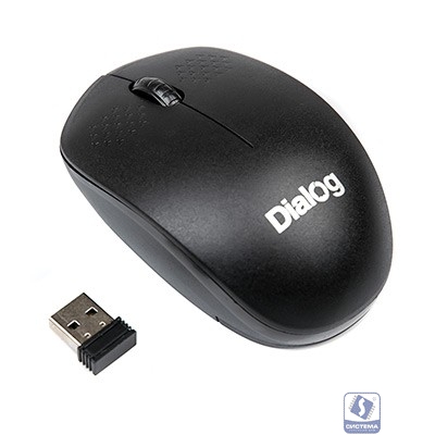 Мышь MROC-13U Dialog Comfort RF 2.4G Optical - 3 кнопки + ролик прокрутки, USB, черная