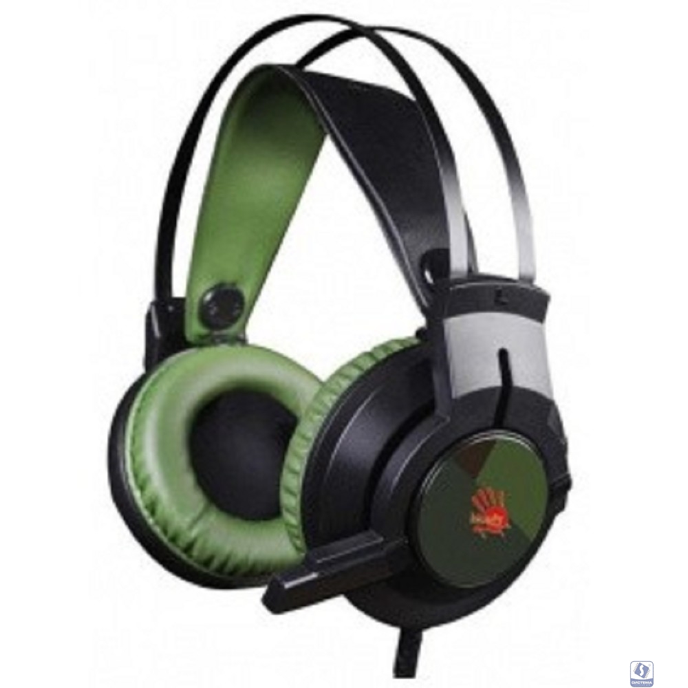 A4 Bloody J450 черный/зеленый 2.2м мониторы оголовье