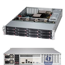 Supermicro CSE-826BE1C4-R1K23LPB Корпус компьютерный Black 2U SC826B LP Chassis w/ 1 SAS3 Redundant 1200W PWS [CSE-826BE1C4-R1K23LPB]