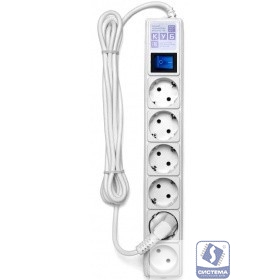 PowerCube Фильтр-удлинитель (SPG6-16-5M) 6 розеток, 5м,16А/3,5кВт, белый