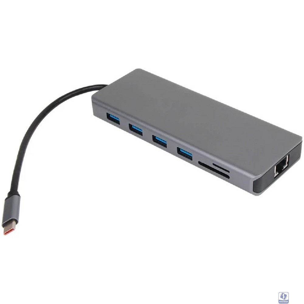 VCOM CU4706 Концентратор TypeC/(2*HDMI+DP)4K*60Hz 3*USB3.0 TC USB2.0 RJ45 SD TF PD audio TC адаптер
