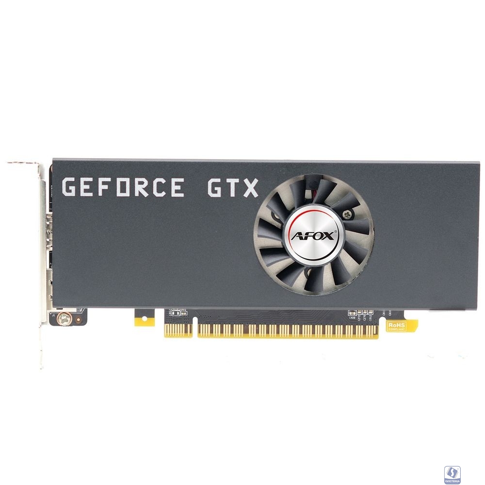 Видеокарта AFOX PCI-E GeForce GTX 1050TI (AF1050TI-4096D5L5-V2) 4GB GDDR5 128bit 14nm 1291/7000MHz HDMI DP LP RTL
