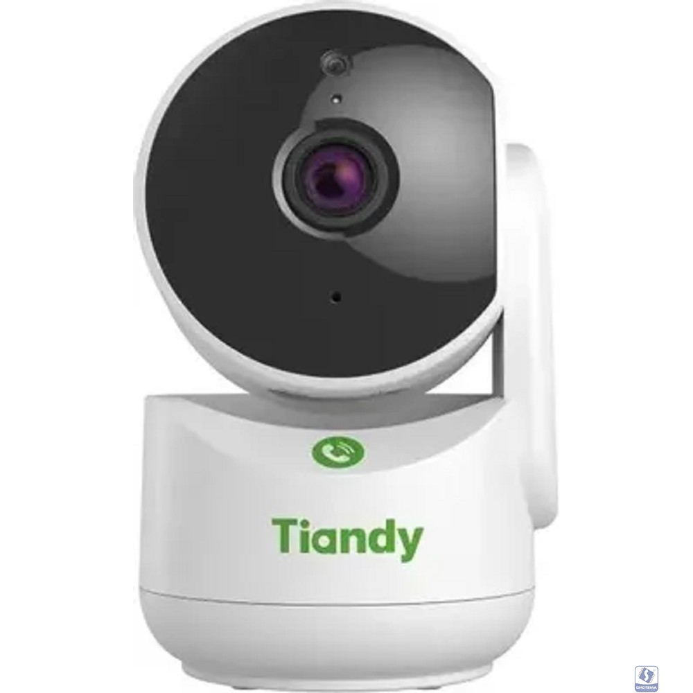 Tiandy TC-H332A Spec:I2W/WIFI/Eu/4mm компактная поворотная домашняя, 3Мп, 2304х1296@20к/c, DWDR, цвет: 0.02лк, S+265, H.265(HP), S+264, H.264(HP, MP, BP), объектив 4мм, встроенные микрофон и динамик, 