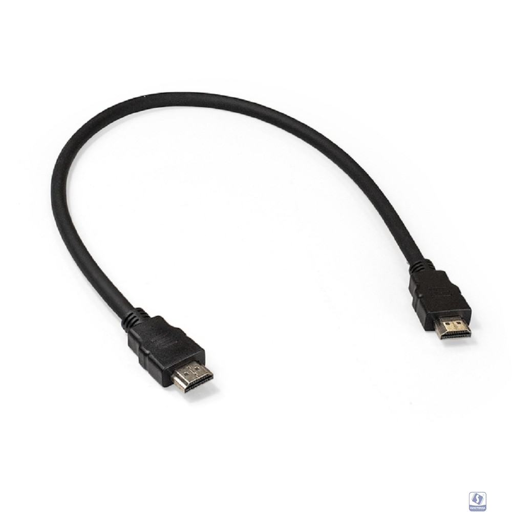 Exegate EX287728RUS Кабель HDMI ExeGate EX-CC-HDMI2-0.5 (19M/19M, 0,5м, v2.0, 4K UHD, Ethernet, позолоченные контакты)