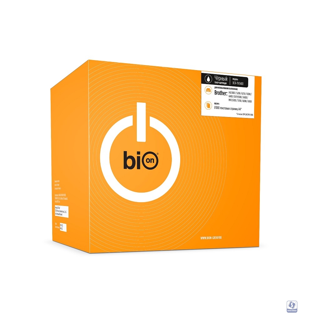 Bion BCR-TN-3480  Картридж для Brother HL-L5000D/L5100DN/L5100DNT/L5200DW/L5200DWT/L6250DN/L6300DWT/L6400DW/L6400DWT/L5500DN/L6400DW/5700DN/5750DW/6800DW/6800DWT/6900DW}(8000  стр.),Черный