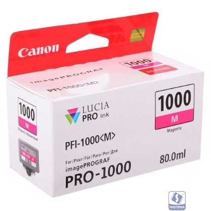 Картридж струйный Canon PFI-1000 M 0548C001 пурпурный для Canon Pixma MG5740/MG6840/MG7740