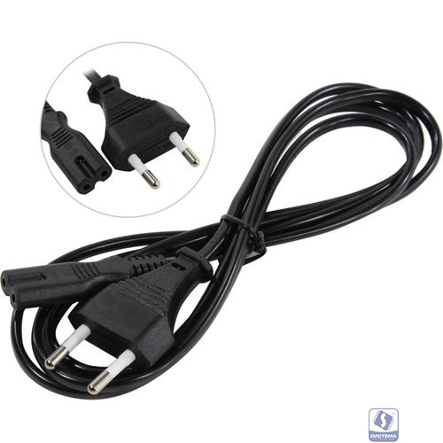 Exegate EP280675RUS Кабель питания ноутбуков, аудио/видео ExeGate Power PCN-0,5P (Евровилка CEE7/16->С7) VDE-250V-2*0.5mm2, медь, черный, 0.5м.