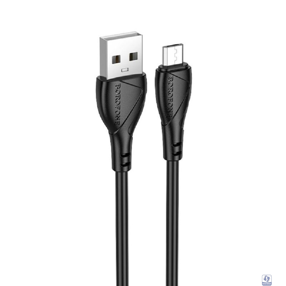 BOROFONE BX121/ USB кабель Micro/ 1m/ 2.4A/ черный