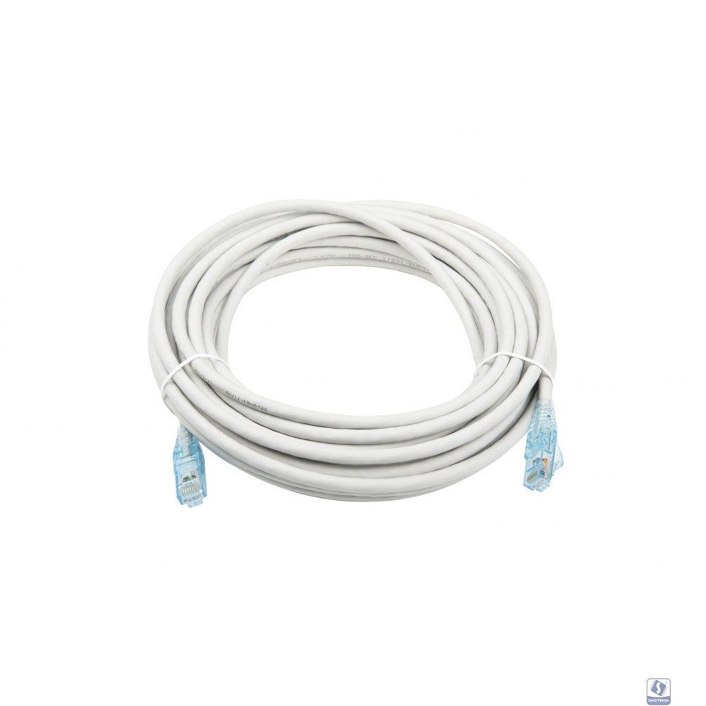 Hyperline PC-LPM-UTP-RJ45-RJ45-C6-10M-LSZH-GY Патч-корд U/UTP, Cat.6, LSZH, 10 м, серый