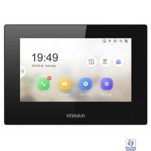 Видеодомофон HIWATCH Pro VDP-H3212WB,  черный