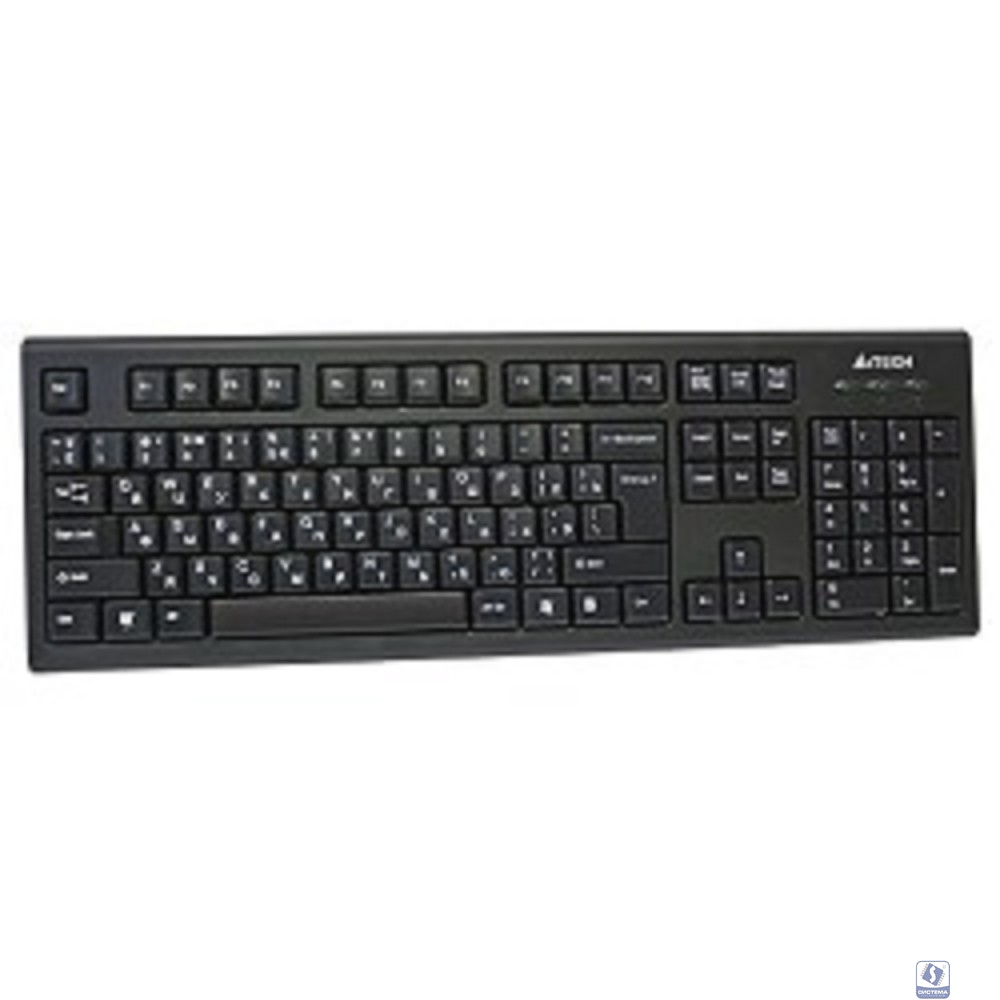 Повреждение упаковки Клавиатура A-4Tech KR-85 black USB, проводная, 104 клавиши [570125]