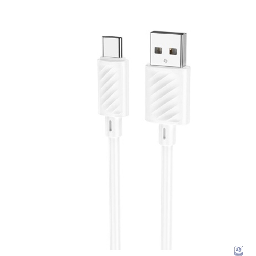 HOCO X88/ USB кабель Type-C/ 1m/ 3A/ White