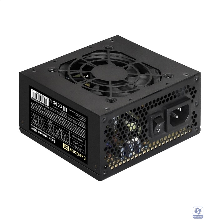 Exegate EX292239RUS Блок питания 800W ExeGate M800 (SFX,  APFC, КПД 87% (80 PLUS Silver), 8cm fan, 24pin, (4+4)pin, 2xPCI-E, 3xSATA, 2xIDE, black)