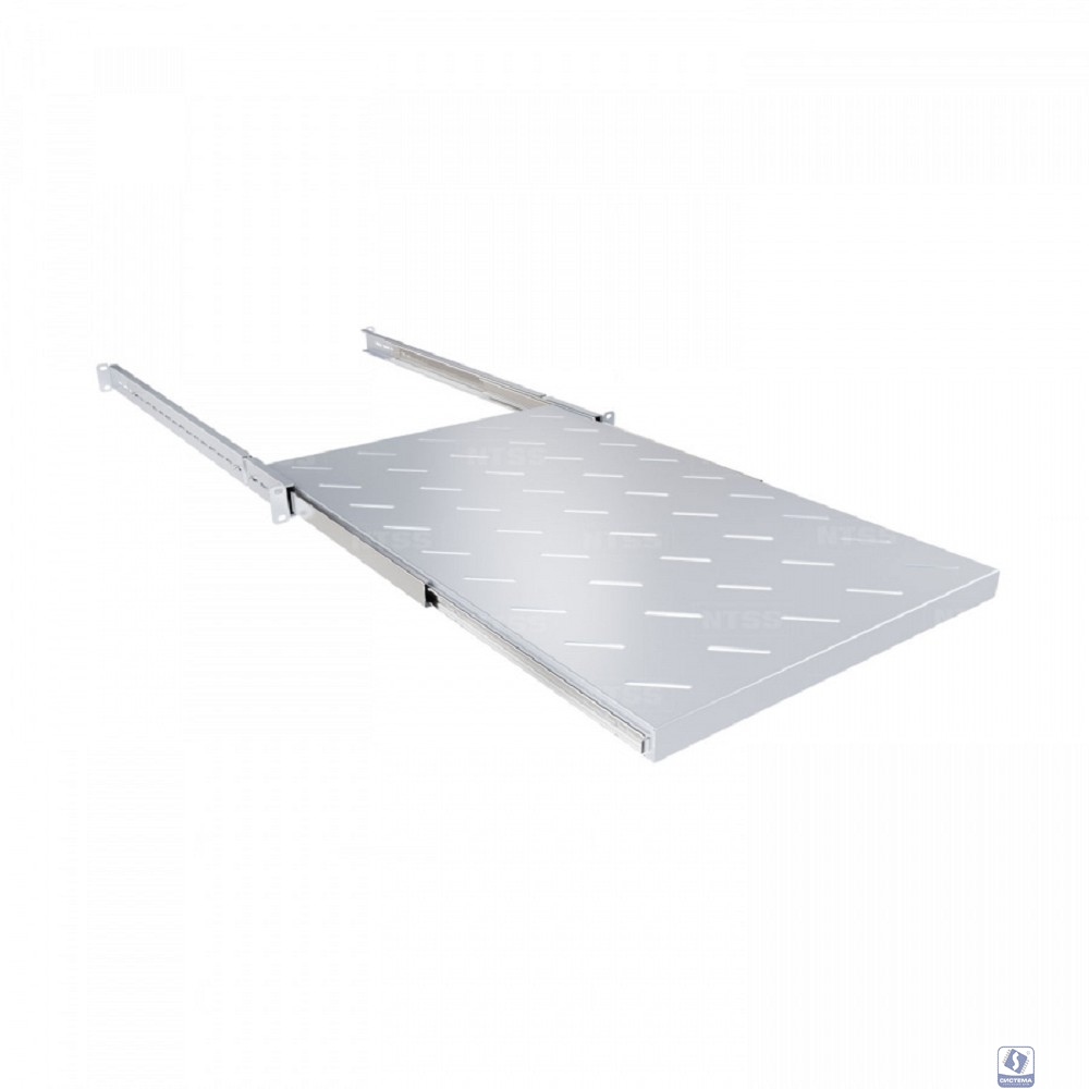 NTSS Полка выдвижная NTSS глубина 700мм, крепление 19 1U, для шкафов глубиной 1000мм, серый RAL 7035 NTSS-MSKB-FS-1000