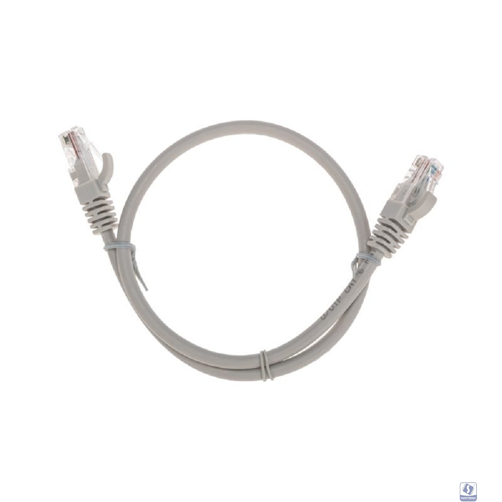 Rexant (02-0290-05) Патч-корд U/UTP, CAT 6, RJ45-RJ45, 26AWG, LSZH, серый, 0,5м